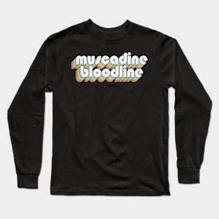 Retro Muscadine Bloodline Long Sleeve T-Shirt